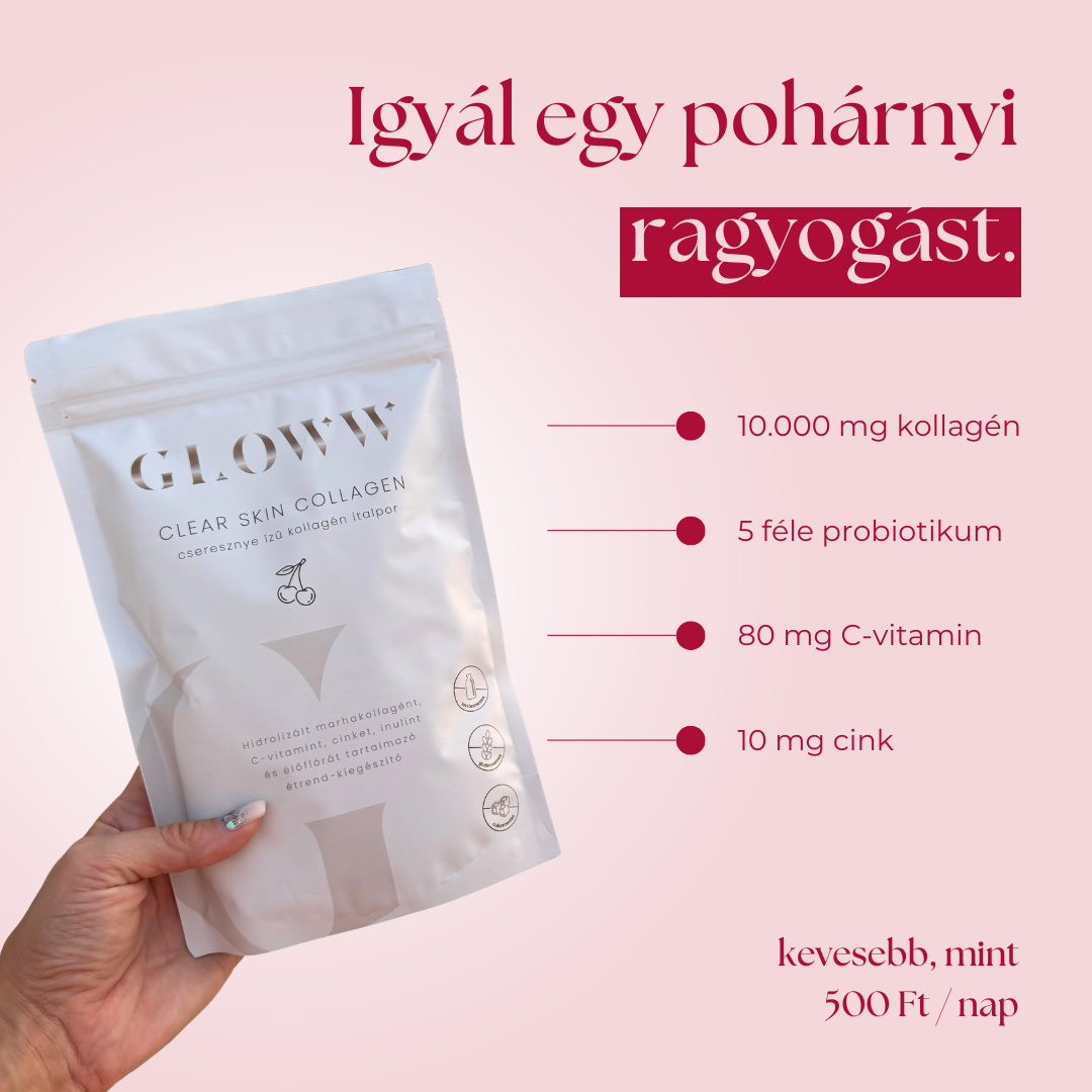 GLOWW Clear Skin Collagen italpor élőflórával